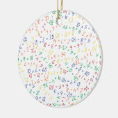 Ornement Rond En Céramique Multiplication de multiples (Gauche)