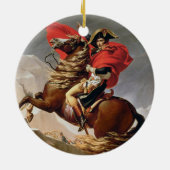 Ornement Rond En Céramique Napoléon croisant les Alpes, c.1800 (huile sur la (Dos)