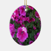 Ornement Rond En Céramique Nature, Flore, Fleur rose (Droite)