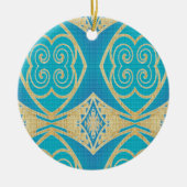 Ornement Rond En Céramique Navigateur d'Ocean (Devant)