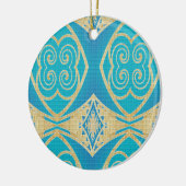 Ornement Rond En Céramique Navigateur d'Ocean (Gauche)