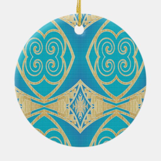 Ornement Rond En Céramique Navigateur d'Ocean (Dos)