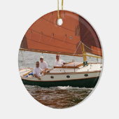 Ornement Rond En Céramique Noël 2011 CAPABLE (Gauche)