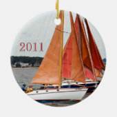 Ornement Rond En Céramique Noël 2011 CAPABLE (Dos)