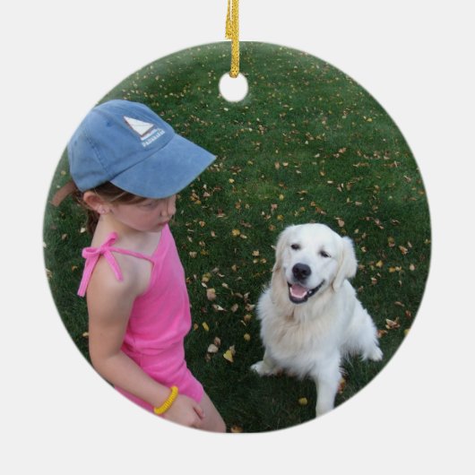 Ornement Rond En Céramique Noël Amelia 2011 (Dos)