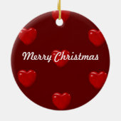 Ornement Rond En Céramique Noël Cavalier (Dos)