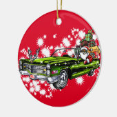 Ornement Rond En Céramique Noël Cool ! (Gauche)