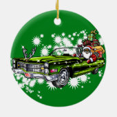 Ornement Rond En Céramique Noël Cool ! (Dos)