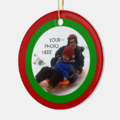 Ornement Rond En Céramique Noël de Scribbleprint (Gauche)