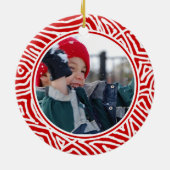 Ornement Rond En Céramique Noël de Scribbleprint (Dos)