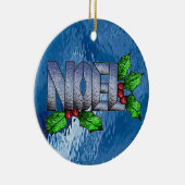 Ornement Rond En Céramique Noel en verre souillé (Droite)