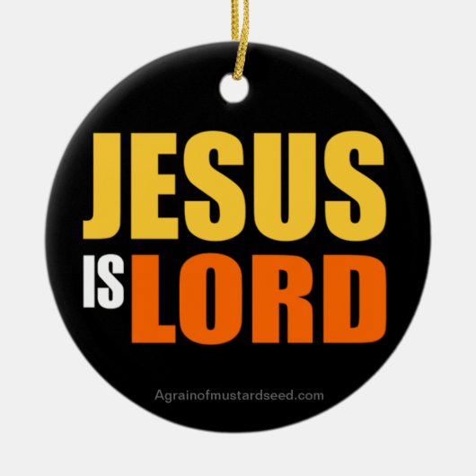 Ornement Rond En Céramique Noël Jésus (Devant)