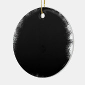 Ornement Rond En Céramique noir fumant (Gauche)