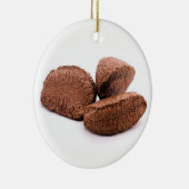 Ornement Rond En Céramique Noix du brésil (Droite)