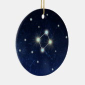 Ornement Rond En Céramique Nom fait sur commande de la constellation | de (Droite)