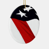 Ornement Rond En Céramique Notre drapeau (Droite)