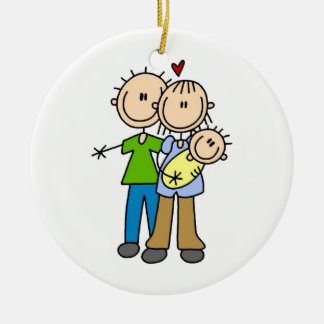 Ornement Rond En Céramique Nouveaux T-shirts et cadeaux de bébé de nouveaux
