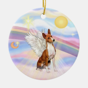 Ornement Rond En Céramique Nuages - Basenji
