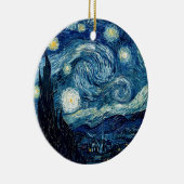 Ornement Rond En Céramique Nuit Starry by Vincent Van Gogh (Droite)