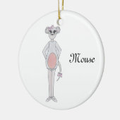 Ornement Rond En Céramique Nutcracker Mouse Keepsaké Orament (Gauche)