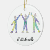 Ornement Rond En Céramique Nutcracker Pollichinelle Keepsaké Orament (Gauche)