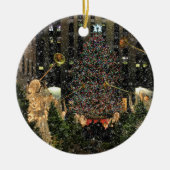 Ornement Rond En Céramique NYC Rockefeller Center (Devant)