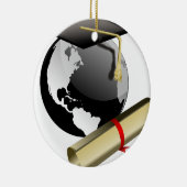 Ornement Rond En Céramique Obtention du diplôme (Droite)