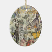 Ornement Rond En Céramique Octopus Beach Antique Côte Steampunk (Droite)