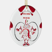 Ornement Rond En Céramique Oki Dokie Père Noël ! (Droite)