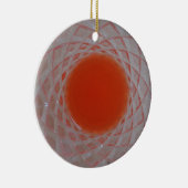 Ornement Rond En Céramique Orange Inside (Droite)