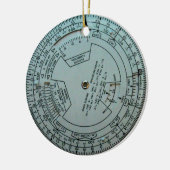 Ornement Rond En Céramique Ordinateur de navigation aérienne (Gauche)