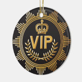 ORNEMENT ROND EN CÉRAMIQUE ORDINATEUR VIP - SRF (Gauche)