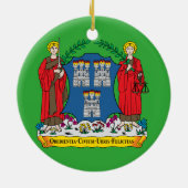 Ornement Rond En Céramique Ordre du Christ de Dublin (Dos)