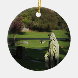 Ornement Rond En Céramique Oregon, Lake Oswego, cimetière d'Oswego Pioneer