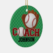 Ornement Rond En Céramique Organisation de baseball - SRF (Droite)