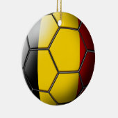 Ornement Rond En Céramique Ornement de soccer en Belgique (Droite)