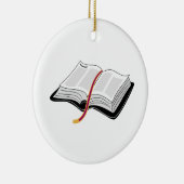 Ornement Rond En Céramique Ouvrez la bible (Droite)