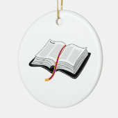Ornement Rond En Céramique Ouvrez la bible (Gauche)