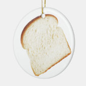 Ornement Rond En Céramique Pain blanc (Gauche)