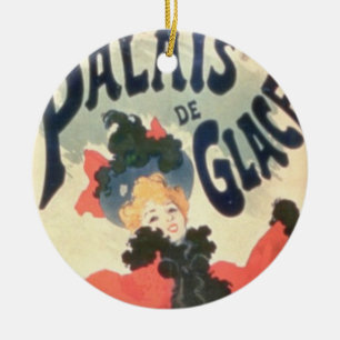 Ornement Rond En Céramique Palais de Glace, champions Elysees, Paris, 1894
