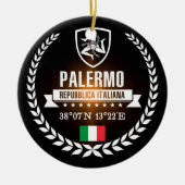 Ornement Rond En Céramique Palerme (Devant)