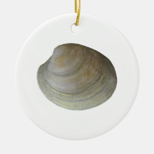 Ornement Rond En Céramique Palourde de clam (sans titre)