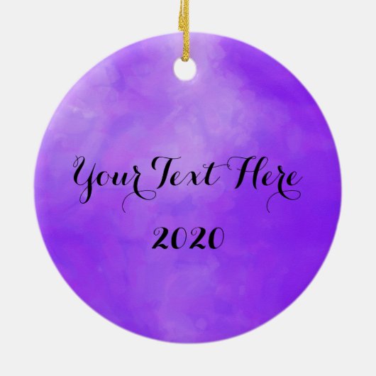 Ornement Rond En Céramique Papillon de la Glitterie sur aquarelle (Dos)