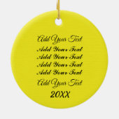 Ornement Rond En Céramique Pâques (Dos)