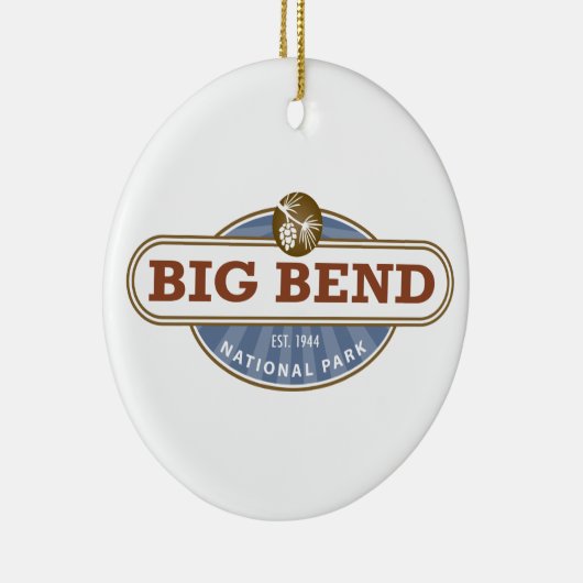 Ornement Rond En Céramique Parc national de grande courbure (Droite)