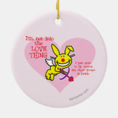 Ornement Rond En Céramique Pas dans la chose d'amour (Dos)