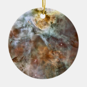 Ornement Rond En Céramique Pastel Marble in the Carina Nebula