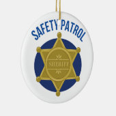 Ornement Rond En Céramique Patrouille de sécurité (Droite)