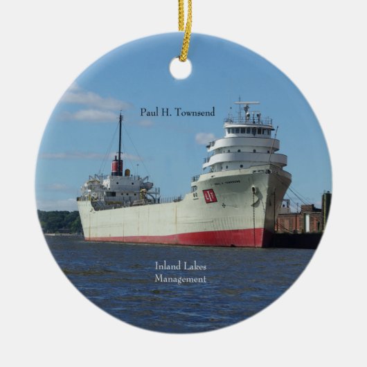 Ornement Rond En Céramique Paul H. Townsend (Devant)