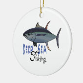 ORNEMENT ROND EN CÉRAMIQUE PÊCHE MARITIME PROFONDE (Gauche)